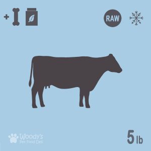Raw Beef with Chicken Bones and Supplements - Frozen - 5lb - Pet Food