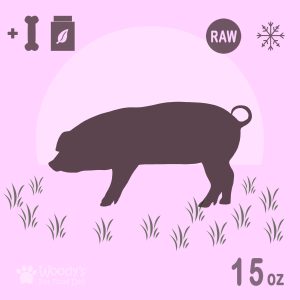 Raw Free Range Pork with Bones and Supplements - Frozen - 15oz - Pet Food