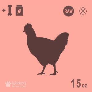 Raw Chicken with Bones and Supplements - Frozen - 15oz - Pet Food