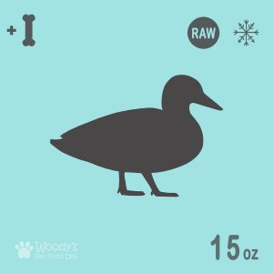 Raw Duck with Bones - Frozen - 15oz - Pet Food