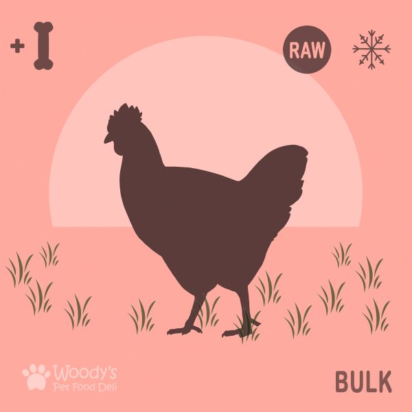 Raw Free Range Chicken with Bones - Bulk - Pet Food