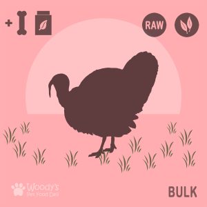 Fresh Free Range Turkey with Supplements - Raw - Bulk - Pet Food