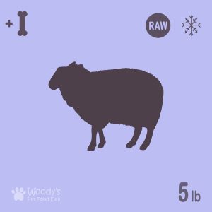 Raw Lamb with Bones - Frozen - 5lb - Pet Food
