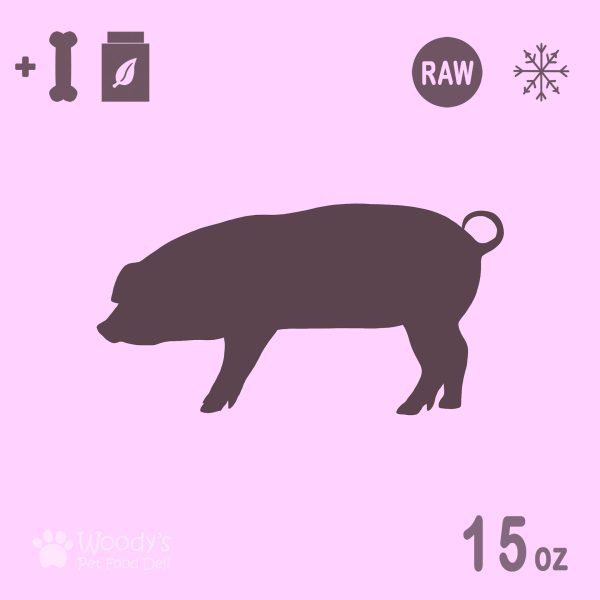 Raw Pork with Bones and Supplements - Frozen - 15oz - Pet Food