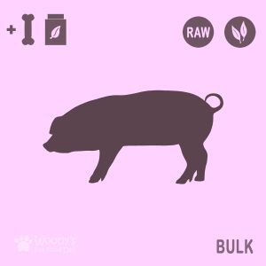Fresh Raw Pork with Bones and Supplements - Bulk - Pet Food